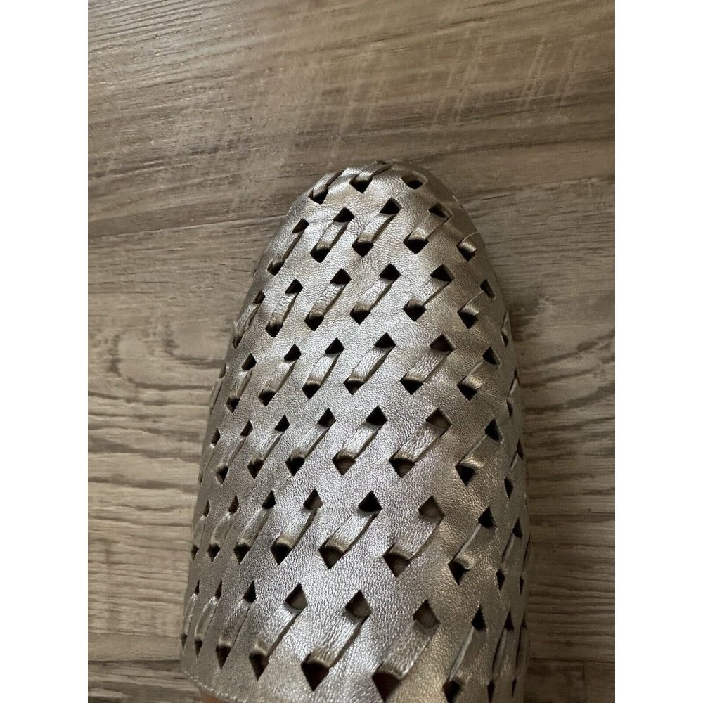 Franco Sarto Women's Silver Metallic L-Glena2 Leather Slip On Mules Size 9 - Picture 6 of 11